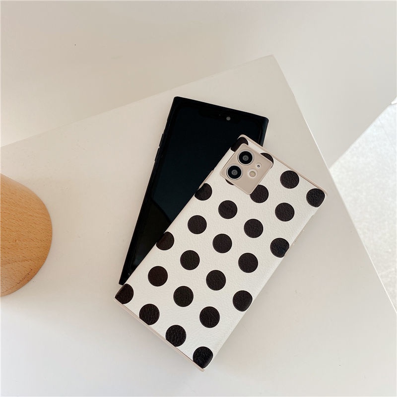 Right Angle Design Polka Dot Pattern IPhone 7 8 Plus X Xs Xr  XsMax 11 11Pro 11promax 12 12Pro 12ProMax Lzjb5