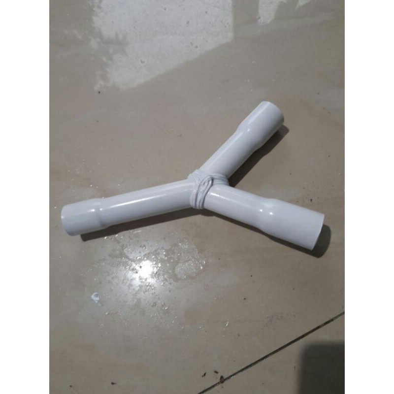 sambungan pipa bentuk Y 1/2 - 3/4 - 1inc