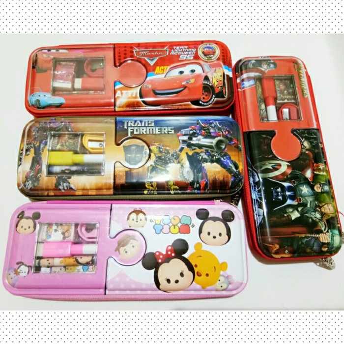

Kotak Pensil / Pencil Case Little Doraemon- Cars -Big hero
