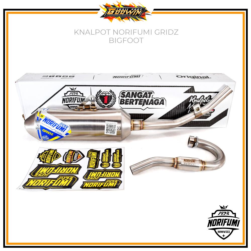 Knalpot Kenalpot NORIFUMI Type GRIDZ Standart / Kompetisi KLX 150 BF Dtracker DT New CRF 150 L WR 155 R Original TERBARU