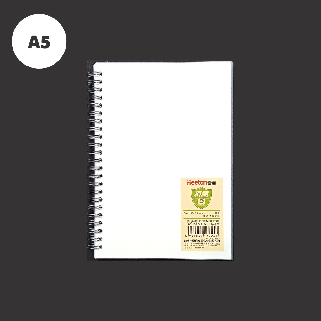 Minicart Notebook A5 Polos 80 lembar Heeton - D25-210