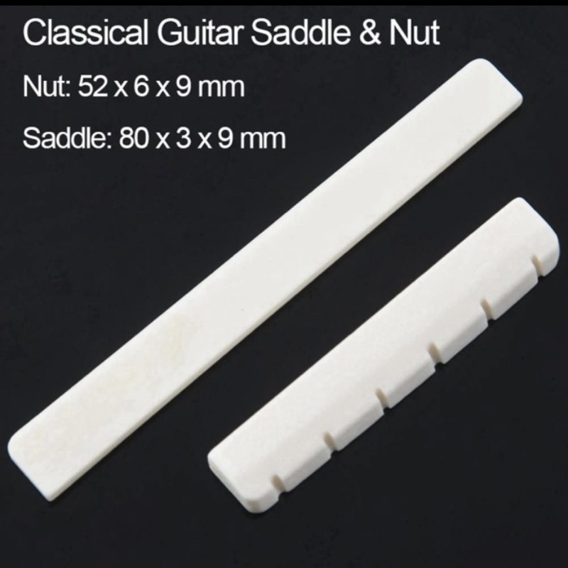 NUT SADDLE GITAR KLASIK WARNA PUTIH