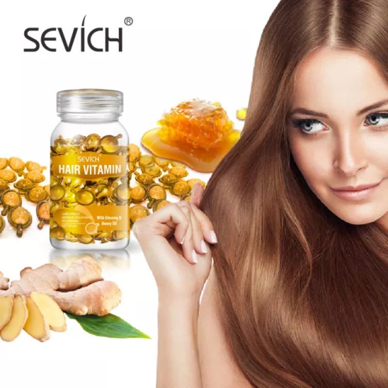 Vitamin Rambut, 30 kapsul Perawatan Rambut 100%ORIGINAL (SEVICH)