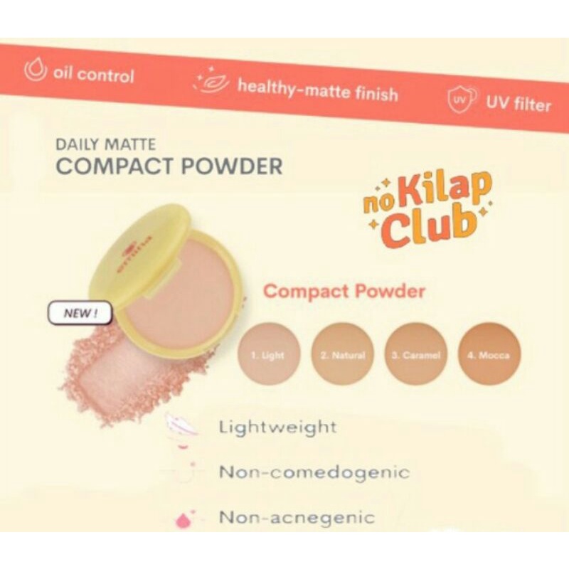 EMINA DAILY MATTE compact powder/ bedak padat emina/ bedak emina/ emina powder/ bedak matte/ powder 