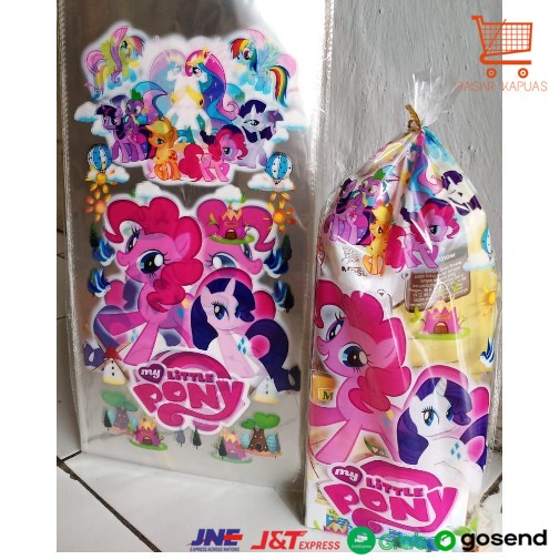 

[ COD ] (isi10) Plastik Snack Karakter Ulang Tahun TANGGUNG / kantong snack ultah/ goodie bag uk 40x20cm