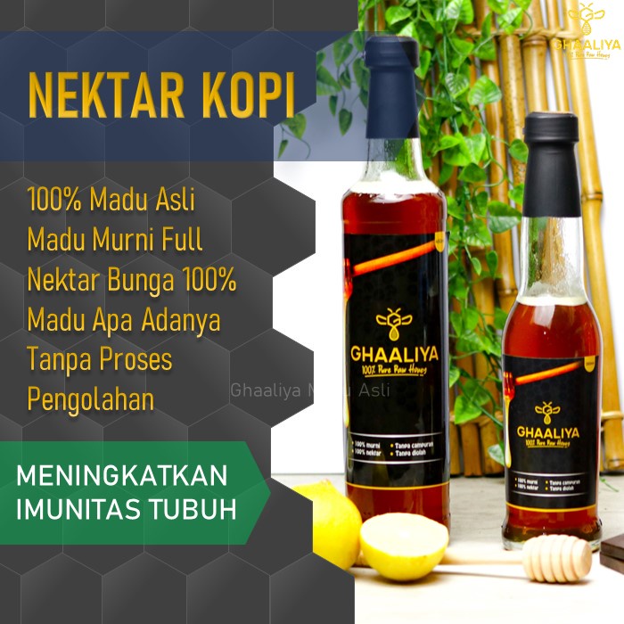 

madu murni 100% asli honey ghaaliya nektar kopi original obat herbal penyubur kandungan hamil promil