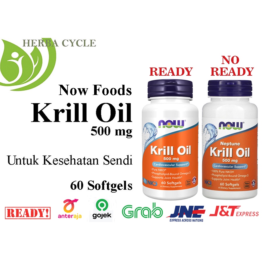 Now Food Krill Oil 500 mg 60 Softgels Now Krill Oil Ori USA Now Neptune Krill Oil Udang
