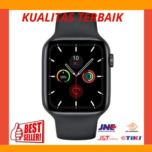 New IWO W26 Smart Watch Series 6 with Call Message Reminder Smartwatch - Hitam