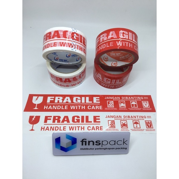 

Lakban FRAGILE 48 mm x 65 meter merk startape