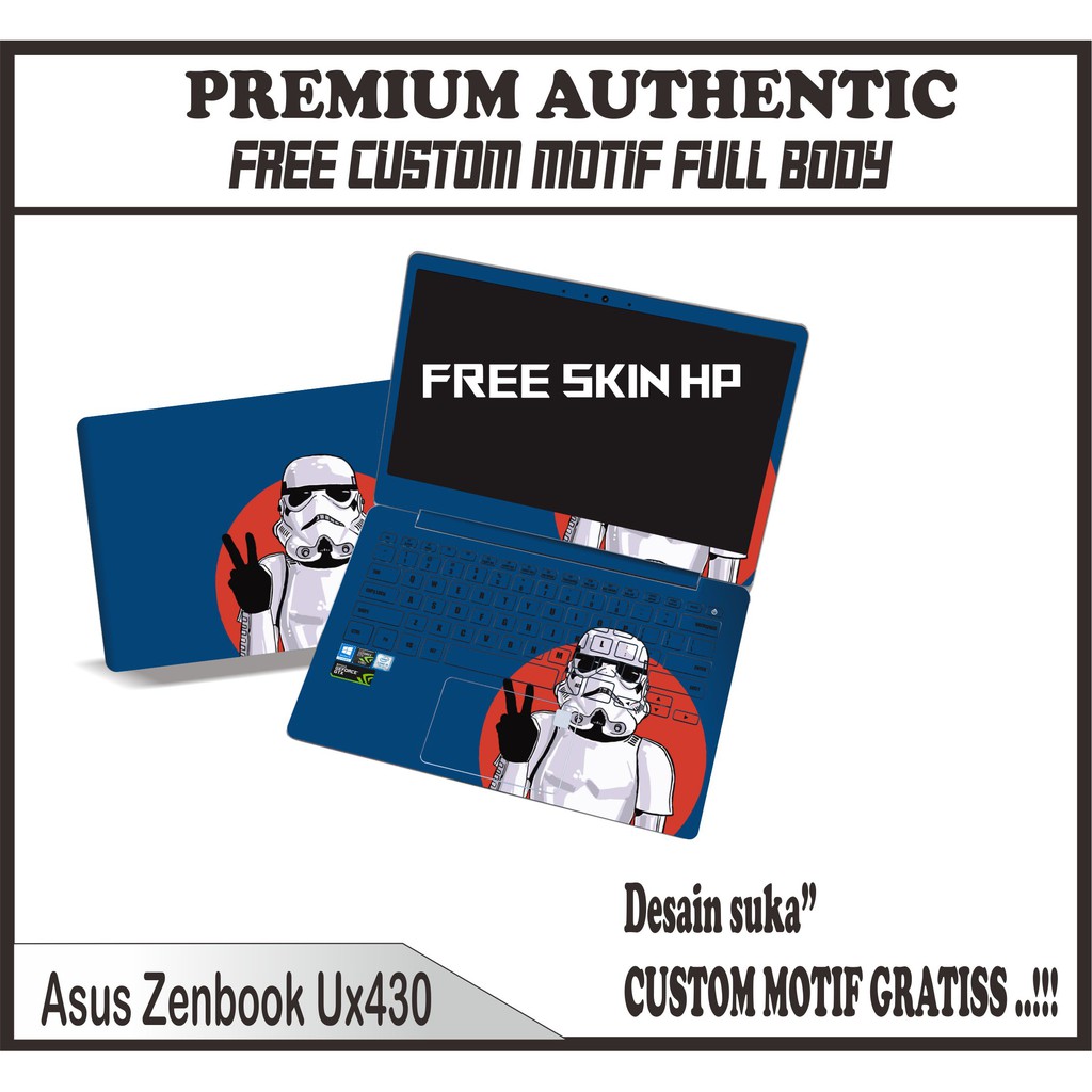 GARSKIN LAPTOP ASUS ZENBOOK UX430 BAYAR DI TEMPAT