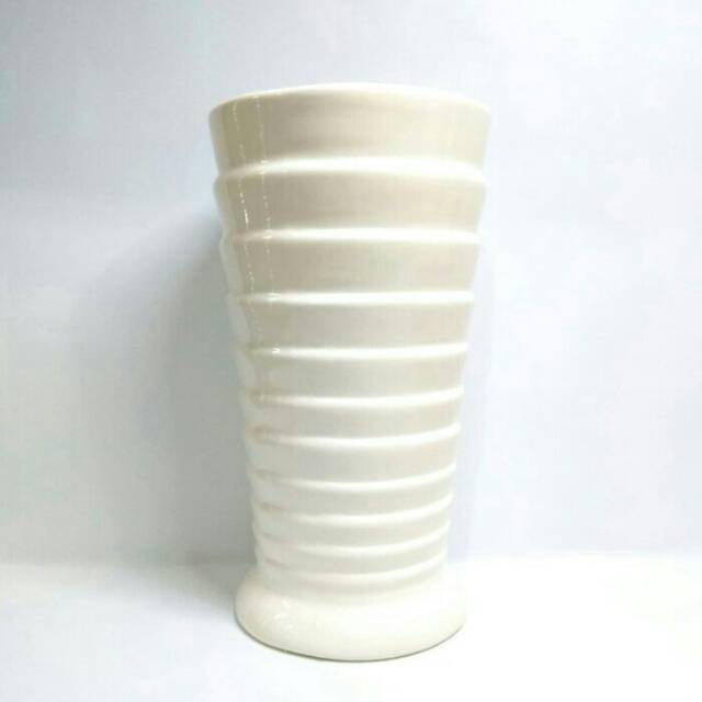 Pot / Vas Bunga Keramik Kristal Susun