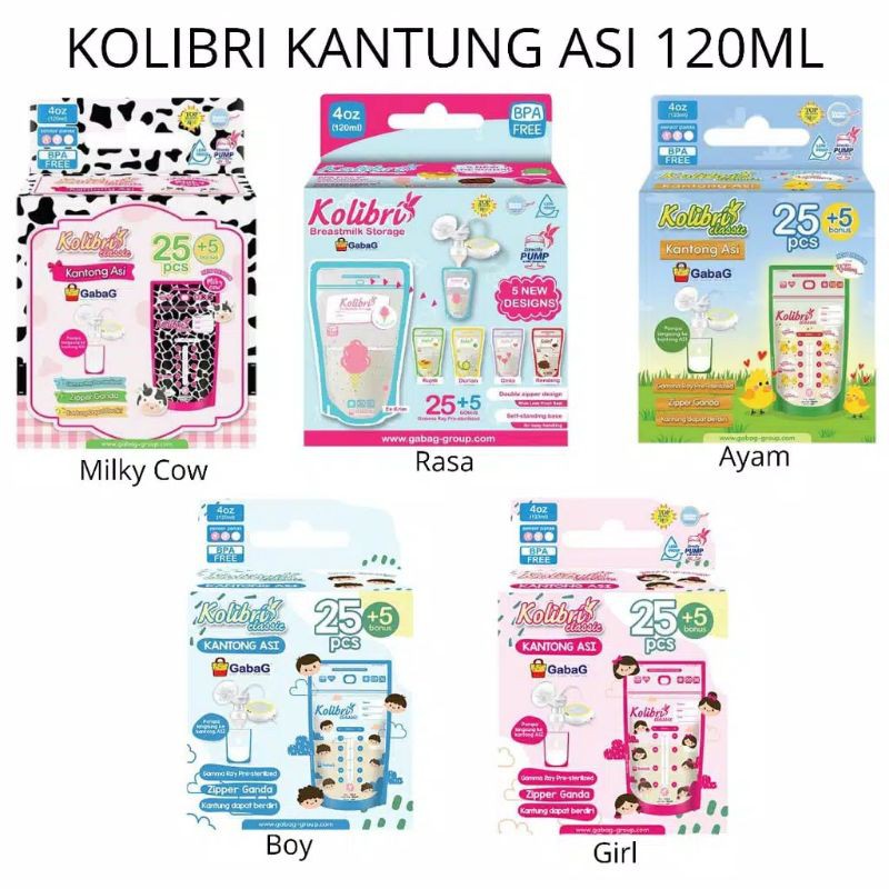 Gabag Kantong Asi 120ml 120 ml isi 30 pcs