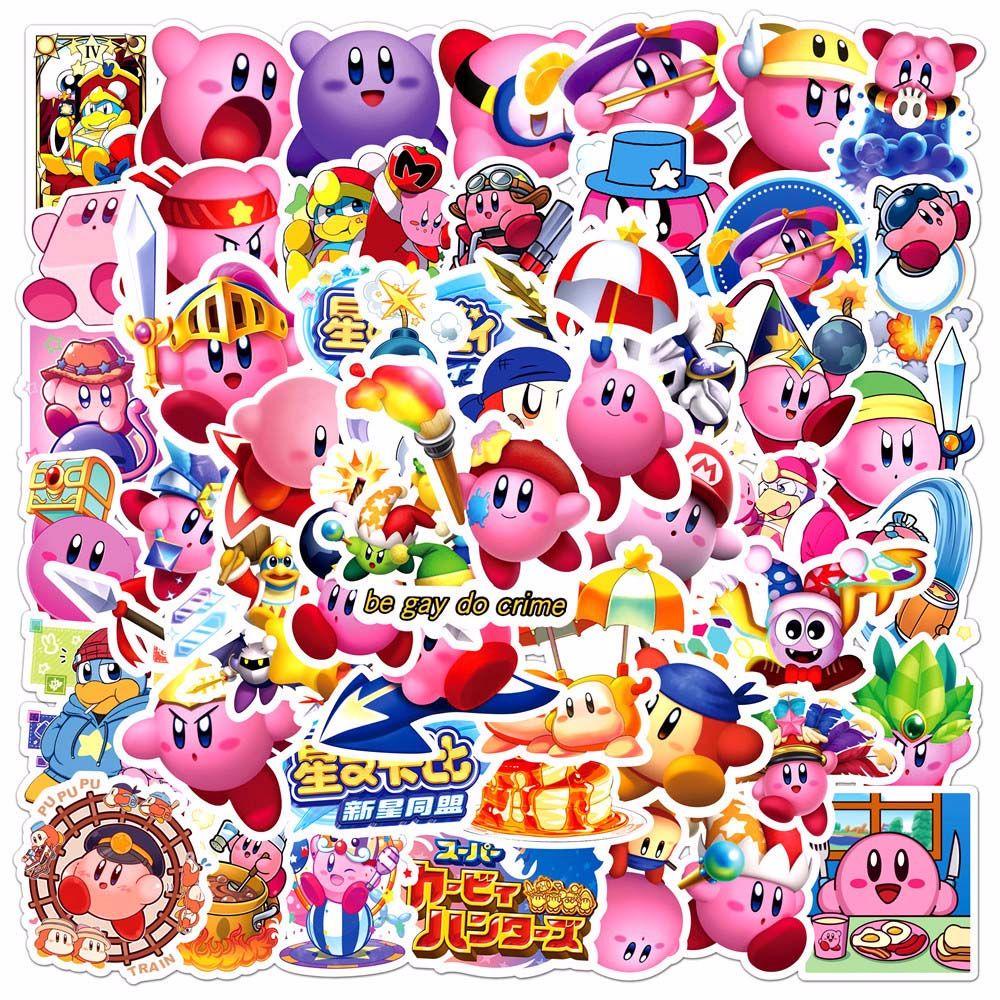Lanfy Kirby Bintang Anak Hadiah PVC Graffiti Stiker Ally Stationery Sticker Untuk Koper Laptop Fans Koleksi Hadiah Anime Stiker