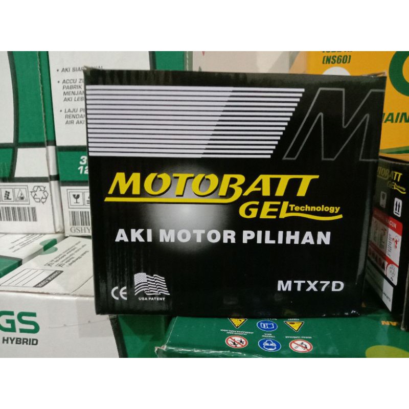 Aki motor-accu motor motobatt mtx7d
