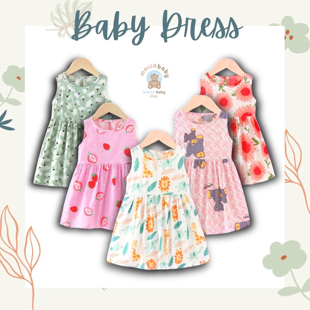 MBSS - DRESS ROSIE KATUN dress anak IMPOR/dress anak perempuan/PRINTED DRESS/dress 100% KATUN PREMIUM QUALITY - DS3