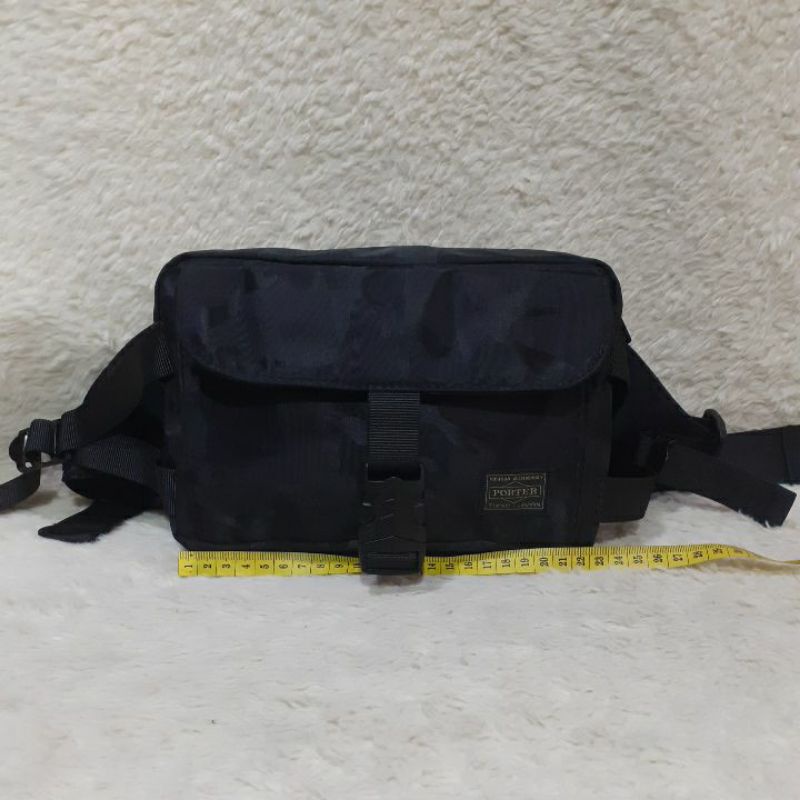 Tas Pinggang Second / Preloved / PORTER Waist Bag Hitam / Bekas