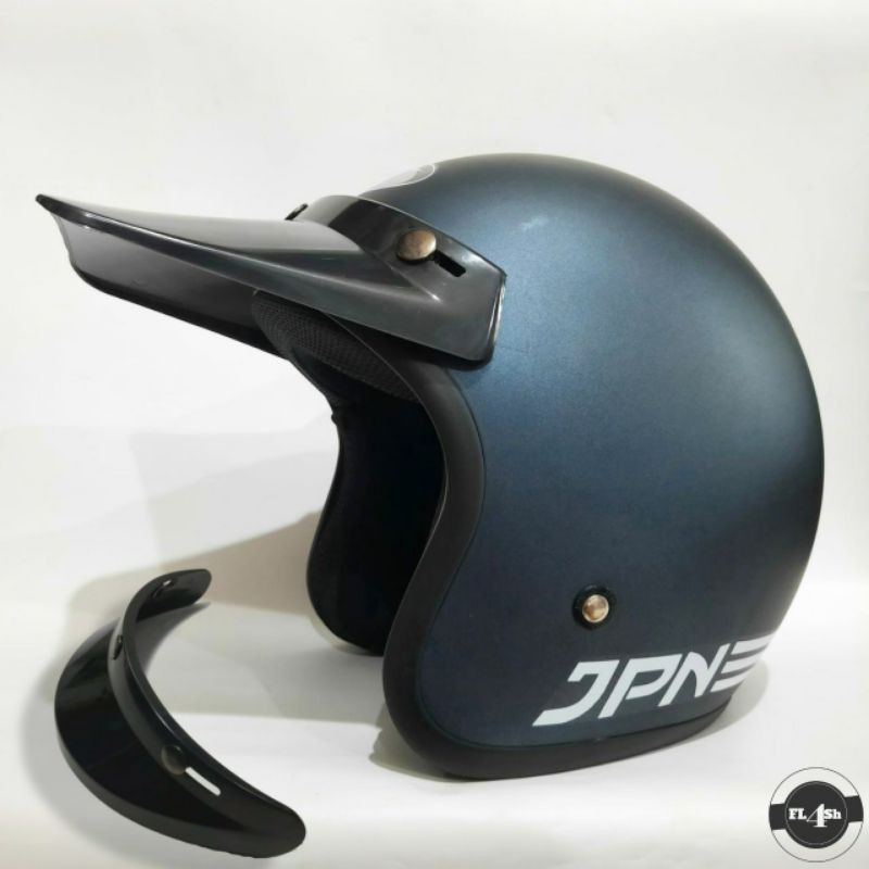 HELM JPN Retro Dewasa Pet Panjang | Pendek allgrey doff