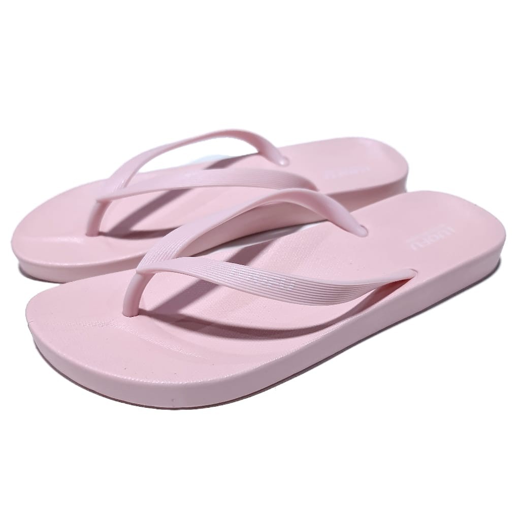 LUOFU ORIGINAL jelly sandal karet empuk murah wanita jepit sendal cewek japit slipper import F2159LD