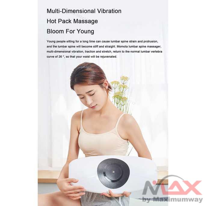 Momoda Alat Terapi sakit Punggung Pinggang Lumbar Massage Electric Heat Pijat Tulang Belakang SX351 Terapi Nyeri Pinggang Dan Terapi Electric Lumbar Spine Physiotherapy Traction Device Waist Back Massager Vibration Massage Relieve Waist Fatigue