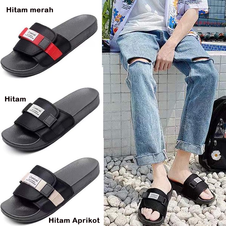 Sandal Slide pria Sandal  Pantai SLIPPER Sandal wanita sandal slide  (unsex)  Slippers | Sandal Pria | Slide Slip on | Sendal Anti Licin Ringan