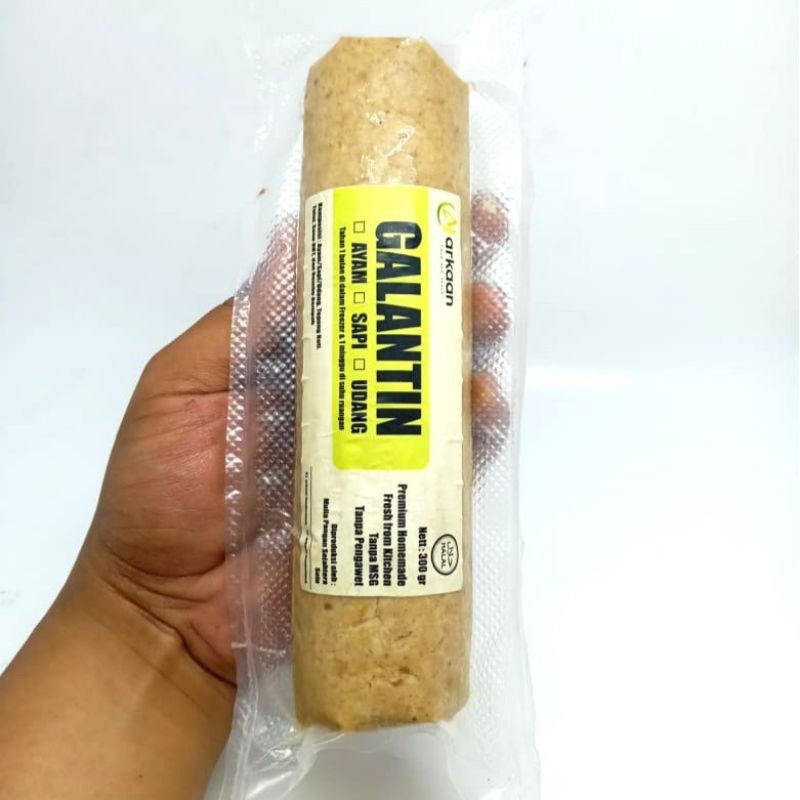 

GALANTIN SAPI JUMBO 300 GR FROZEN Premium Homemade Non MSG Non Pengawet