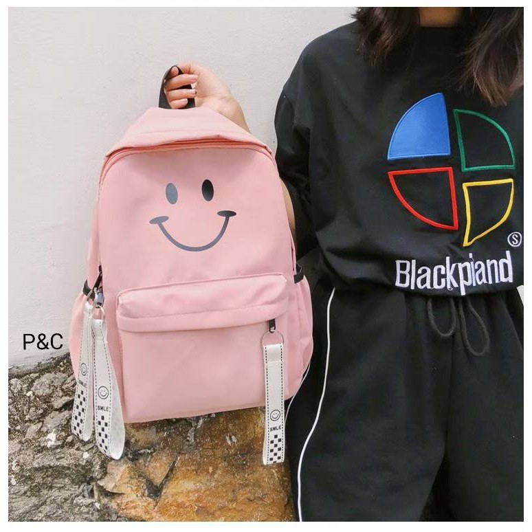 TAS RANSEL SMILE TAS BACKPACK WANITA