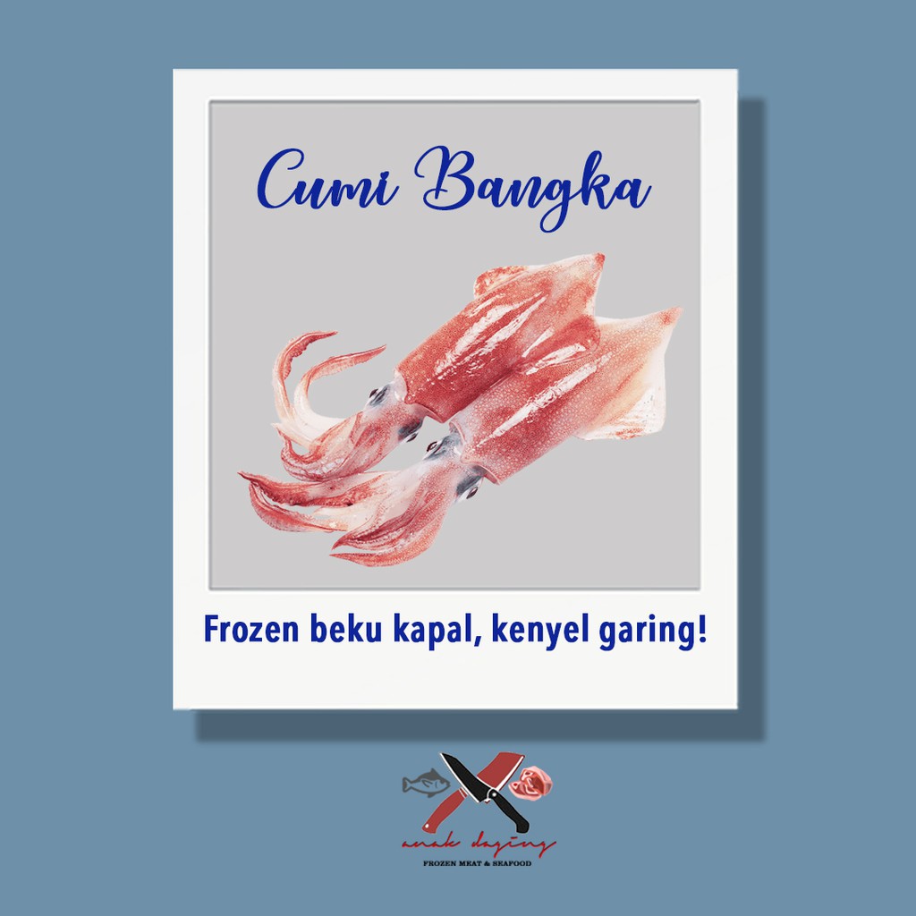Cumi Bangka - Frozen Pack / Beku Kapal / Cumi Bangka Enak