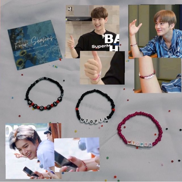 SUPERM Mtopia Baekhyun Taemin Kai Taeyong Ten Lucas Mark gelang bracelet