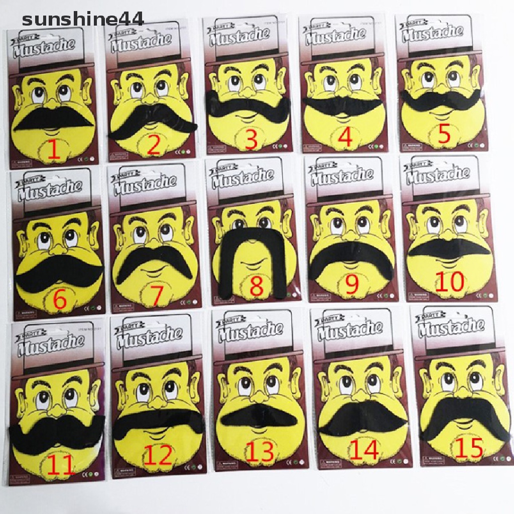 Sunshine Kumis / Jenggot Palsu Untuk Kostum Cosplay Bajak Laut Anak Ad