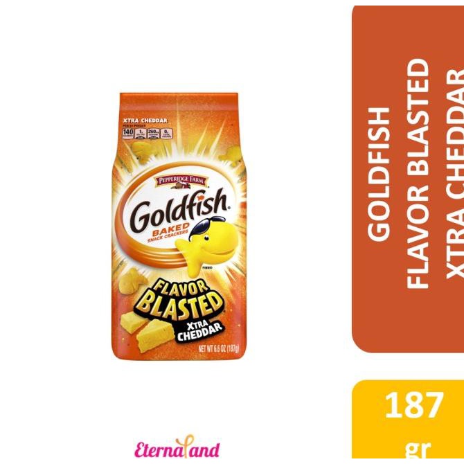 

Goldfish Baked Snack Crackers Xtra Cheddar 6.6 Oz