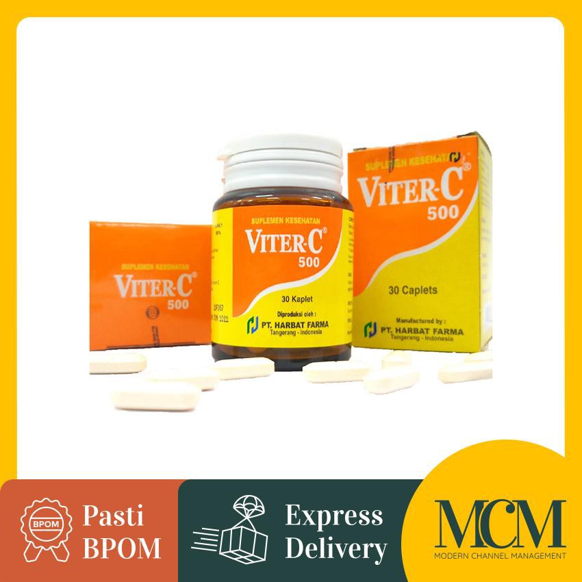 Viter-C Vitamin C 500 MG - 30 Kaplet - Meningkatkan Daya Tahan Tubuh
