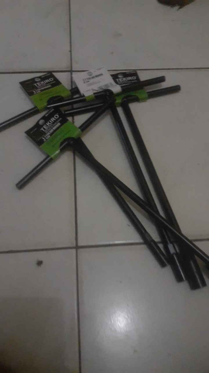 Tekiro Paket 4pc Kunci Sock T Ukuran 8-10-12-14mm / Kunci T Tekiro