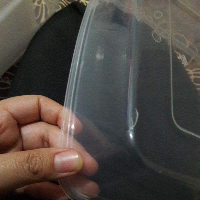 Kotak Makan Persegi 2000ml - Box Thinwall Persegi Food Container - Isi 25pcs