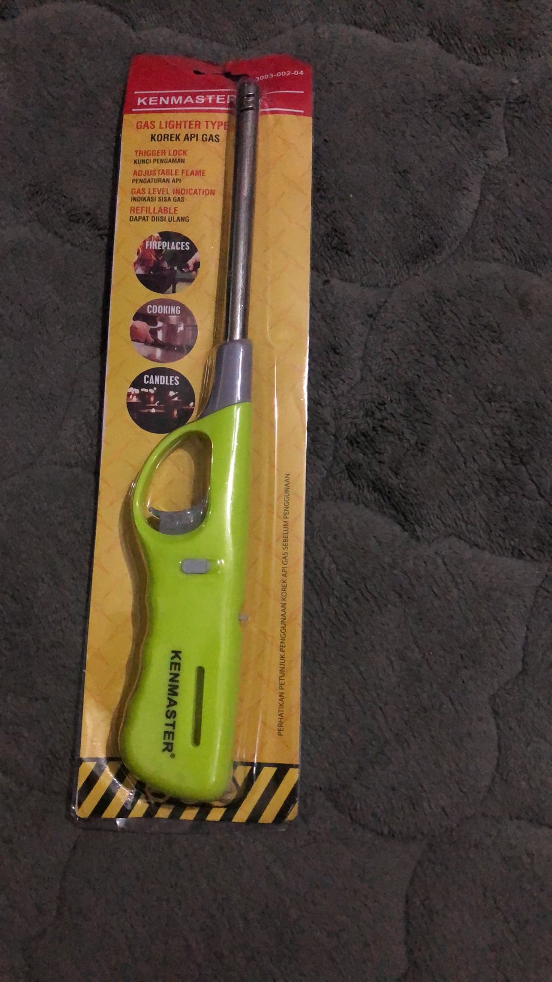 Alat Pematik Api Korek Gas Panjang Kenmaster