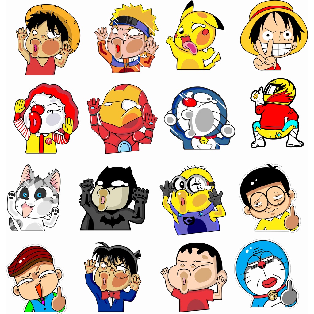 Anime Stikers Vector Set - Coreldraw