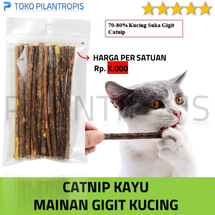 CATNIP STICK STIK MAINAN GIGIT KUCING ADULT KITTEN PENGILANG STRESS MURAH