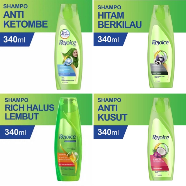 Rejoice Shampo Anti Dandruff Hijab Rich Halus Lembut 340ml Shopee Indonesia