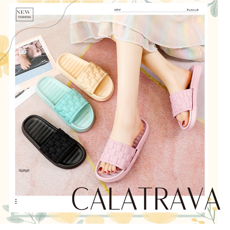 Sandal Jelly Wanita Calatrava / Sendal Selop Karet Wanita l 9901-13