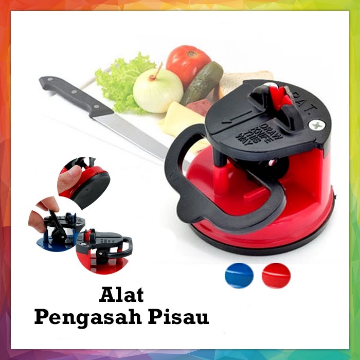 Kleva Sharp / Alat Pengasah Pisau Dapur Suction Pad Knife Sharpener / Asahan Pisau Bulat