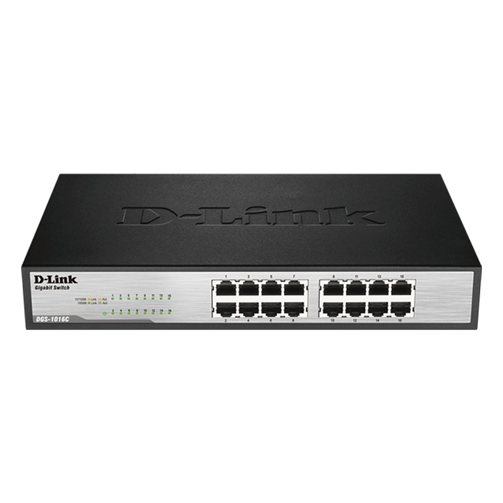 D-Link DGS-1016C - 16-Port Gigabit Unmanaged Switch