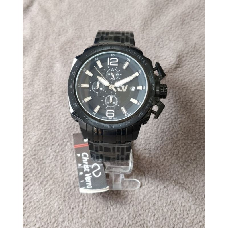 Jam Tangan Christ Verra CV91313G-14SLV / BRN-NST Black Original
