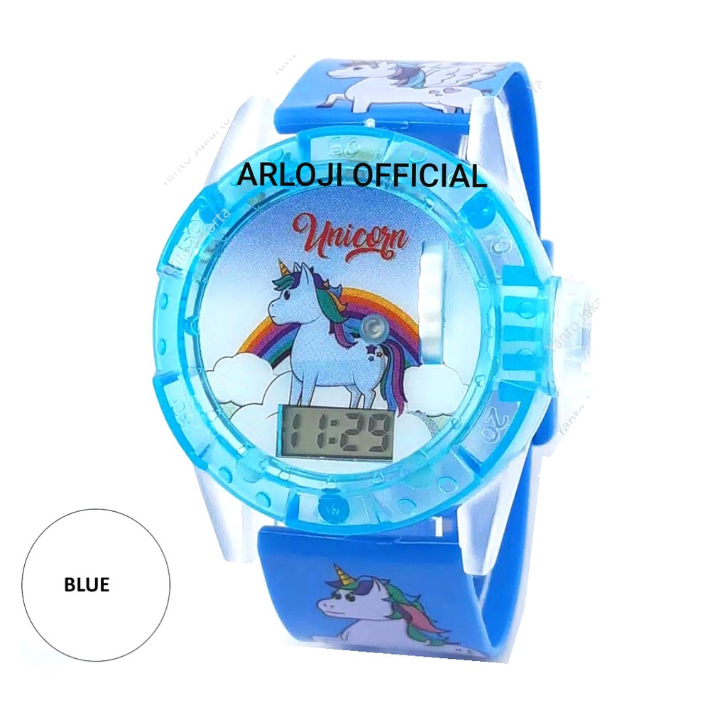 JAM TANGAN ANAK UNICORN LED PROYEKTOR GROSIR TERMURAH