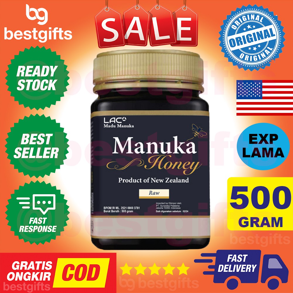 GNC LAC MANUKA HONEY 8+ UMF 8 GOOD FOR HEALTH ANTIOKSIDAN IMUN KEKEBALAN DAYA TAHAN TUBUH 500 GRAM