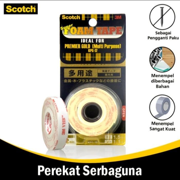 

[Cod] Double Tape Super Strong/Daya Rekat Terkuat 3M Scotch Kpg-12