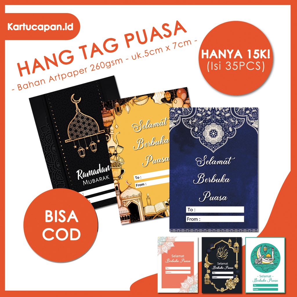 

KARTU UCAPAN BUKA PUASA/ HANG TAG BUKA PUASA / HANG TAG RAMADHAN / IDUL FITRI / LEBARAN