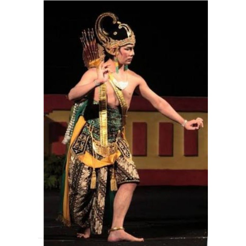 Kostum Tari Arjuna - Satu Set Kostum Wayang Orang Arjuna