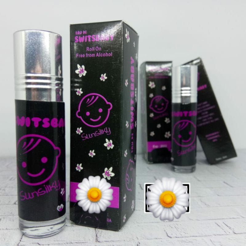 Medan Termurah Premium Material Roll on non alkohol Parfume 7ml Switsbaby