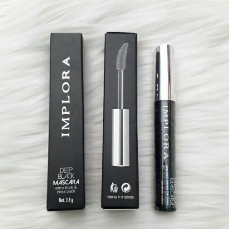 Maskara Implora Deep Black Waterproof | Implora Maskara BPOM
