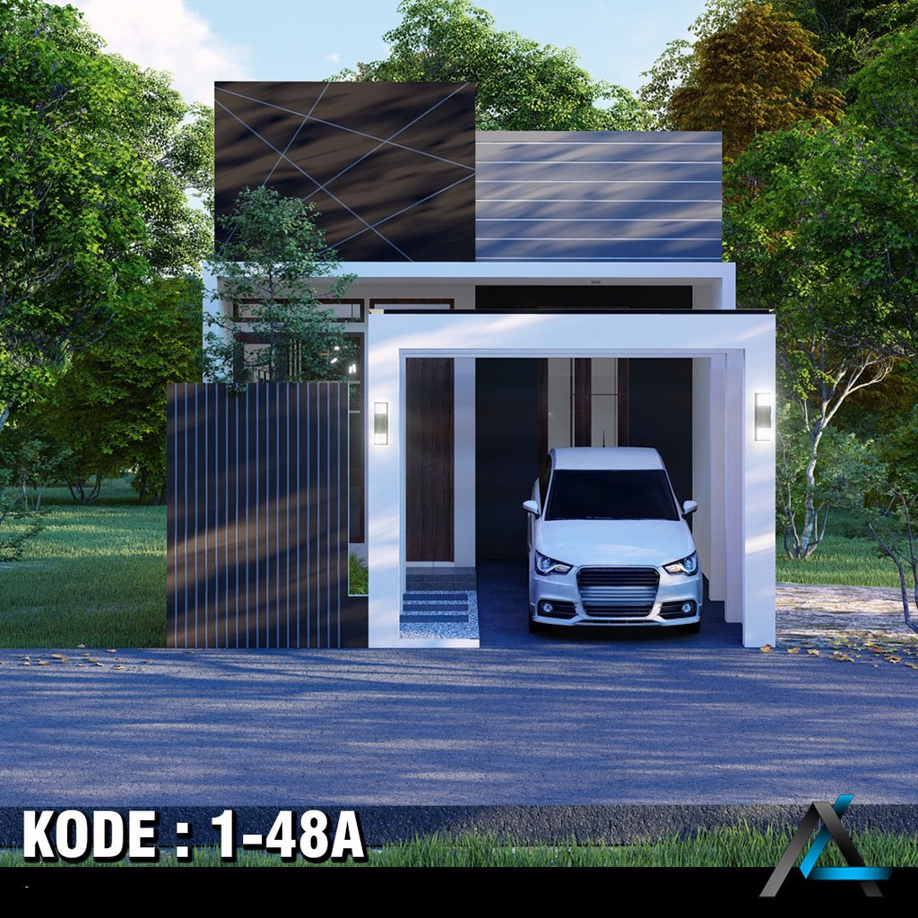 DESAIN RUMAH UK. 6X12 M (KODE 1-48) - ARSIKA DESAIN