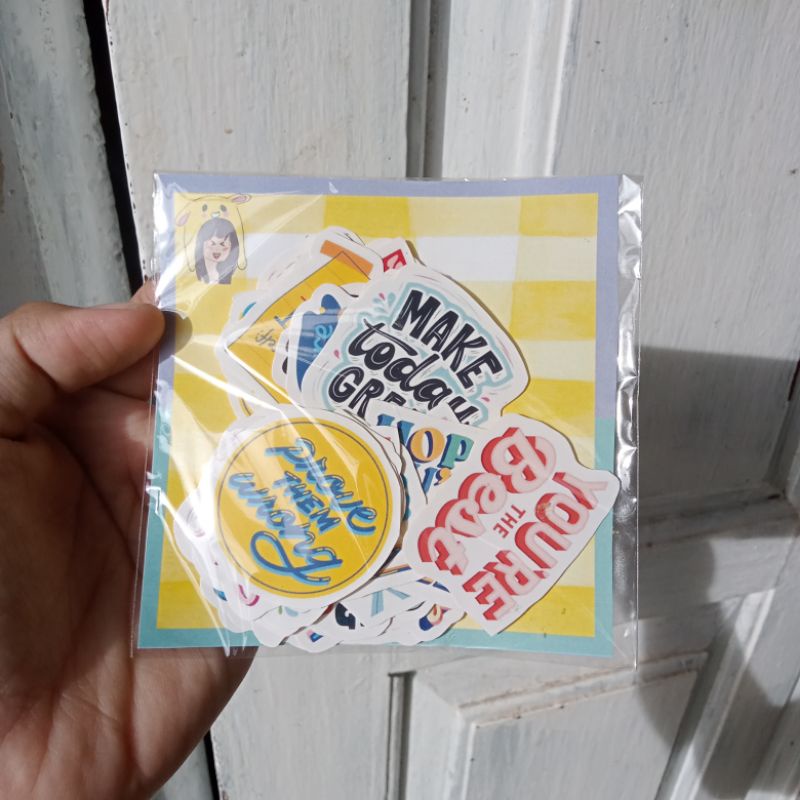 S10 32 pcs STIKER kata kata | quote sticker | Stiker aesthetic | sticker tumblr | stiker lucu | stic